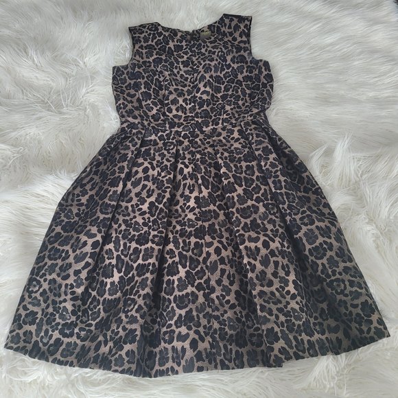 Taylor Leopard Print Dress w/Pockets - Picture 3 of 4